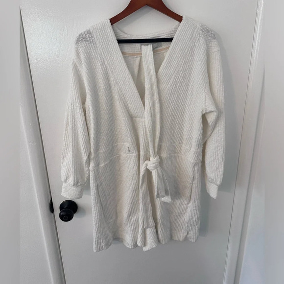 Free People Beach White Terry Cloth Romper Coverup - Picture 1 of 3